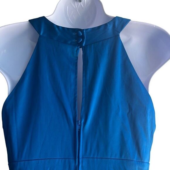 B. Darlin 7/8 Juniors Blue Bodycon Bandage Beaded Neckline Dress Cocktail Prom - Picture 5 of 11